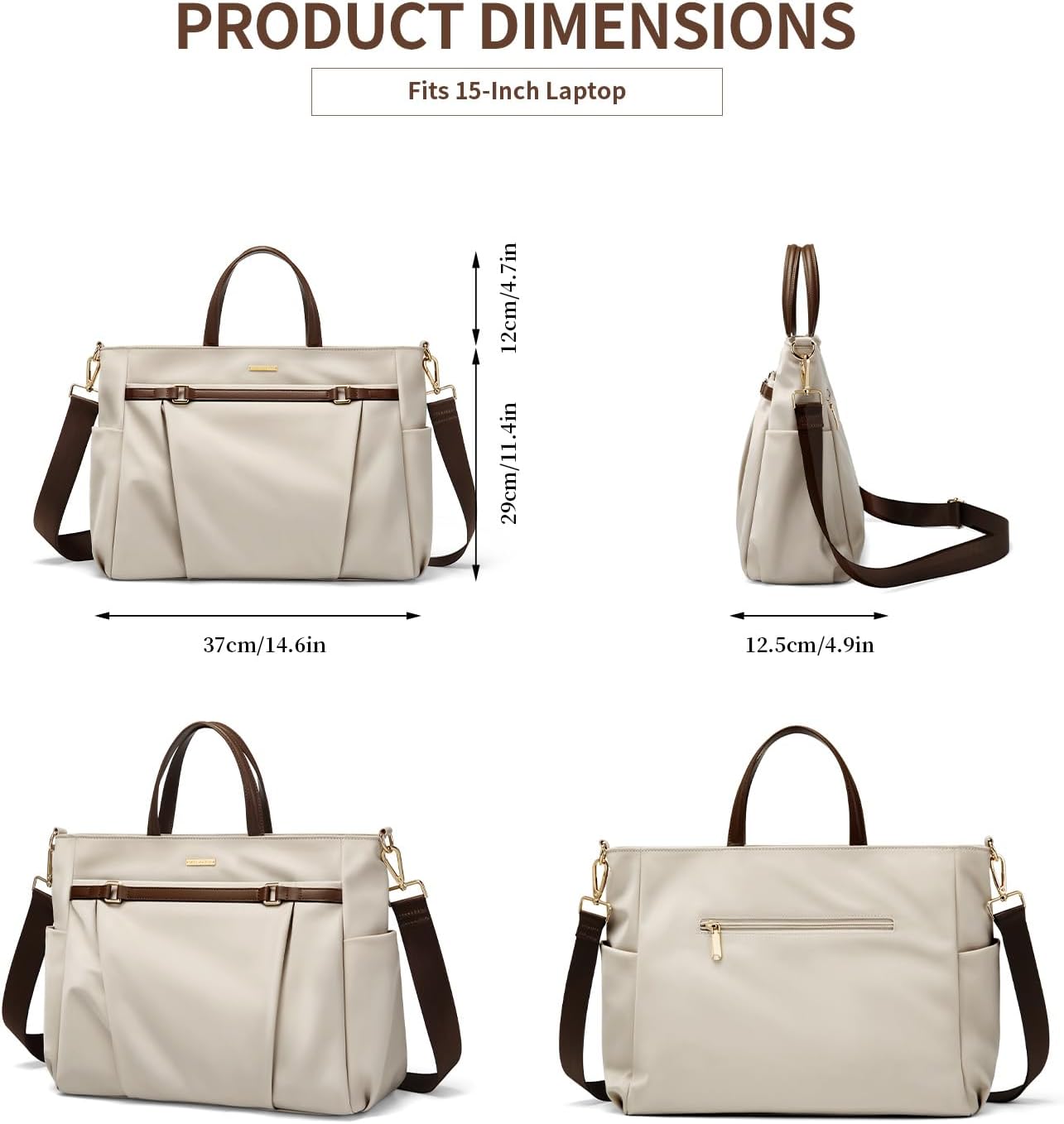 Laptop-Tragetasche für Damen, für die Arbeit, auf Reisen, stilvolle Handtasche, TEST！！！